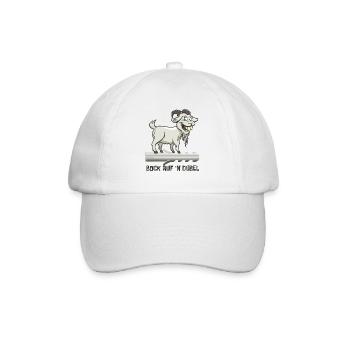 Bock auf 'n Dübel - Kiffen - Baseballkappe - Weiß/Weiß - Vorne