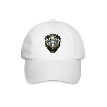 Dunkle Fantasy-Kreatur mit Flügeln. - Baseballkappe - Weiß/Weiß - Vorne