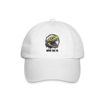 Ratschlag Alligator: Entf*cke dein Leben - Baseballkappe - Weiß/Weiß - Vorne