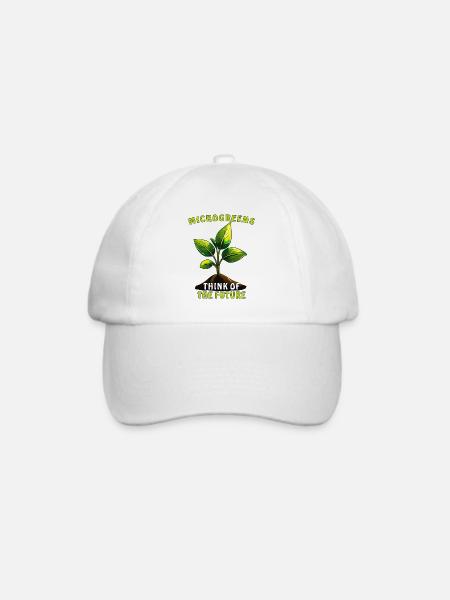 PFLANZE MICROGREENS THINK OF THE FUTURE - Baseballkappe - Weiß/Weiß