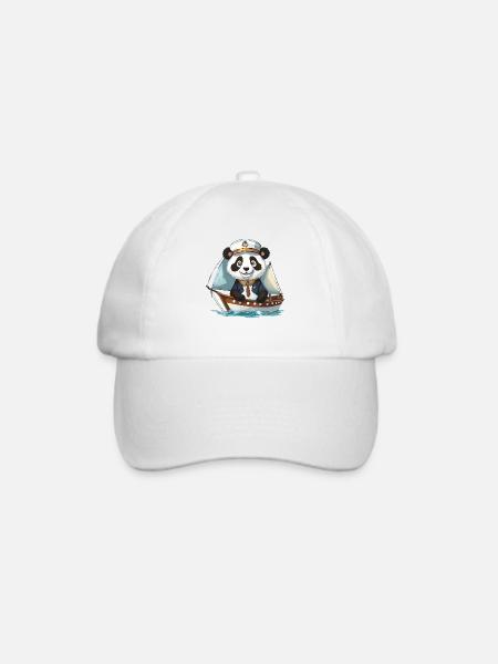 PANDABÄR SAILING - Baseballkappe - Weiß/Weiß