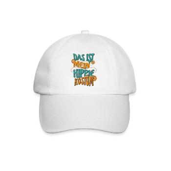 Hippie Kostüm - Baseballkappe - Weiß/Weiß - Vorne