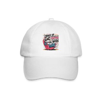 WEGEN DES KAFFEES - Baseballkappe - Weiß/Weiß - Vorne