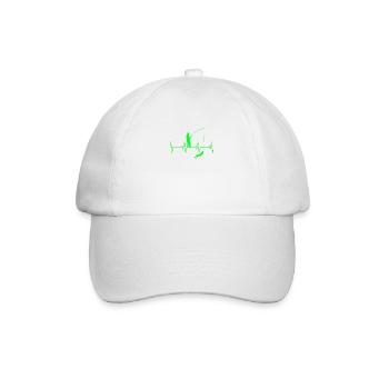 Angel Herzschlag - Baseballkappe - Weiß/Weiß - Vorne