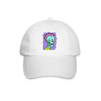 Leuchtende Farben: Bachelor Zombie - Baseballkappe - Weiß/Weiß - Vorne