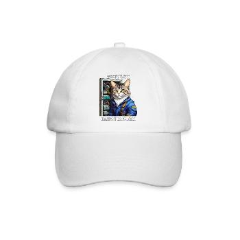 ELEKTRIKER KATZE THE BEST ELECTRICIAN - Baseballkappe - Weiß/Weiß - Vorne