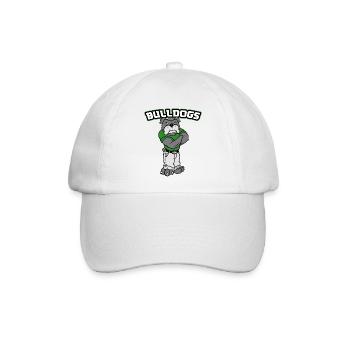 Bulldogge - Baseballkappe - Weiß/Weiß - Vorne