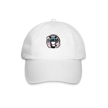 Super süßes Emblem des Anime-Mädchen-Idols - Baseballkappe - Weiß/Weiß - Vorne