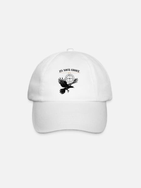 Du hast die Wahl Design - Baseballkappe - Weiß/Weiß