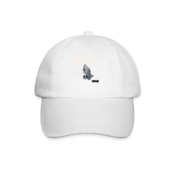 Göttlich Geliebt Durch Gnade Durch Glauben Betende - Baseballkappe - Weiß/Weiß - Vorne