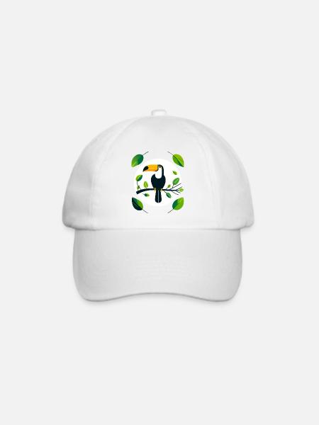Tukan - Baseballkappe - Weiß/Weiß