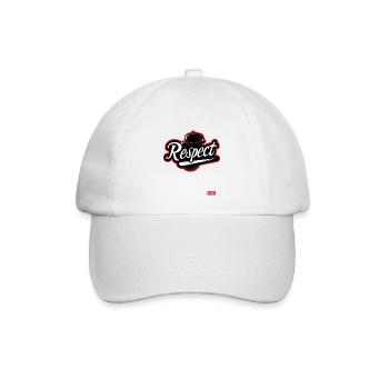 Parodie-Baseball Team: Respekt - Baseballkappe - Weiß/Weiß - Vorne