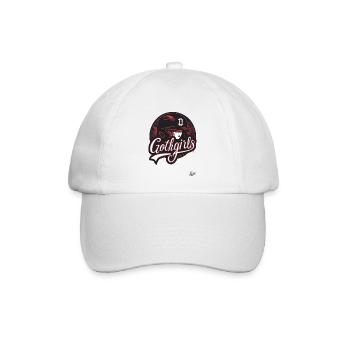 Baseball-Helm für Gothic-Mädchen - Baseballkappe - Weiß/Weiß - Vorne