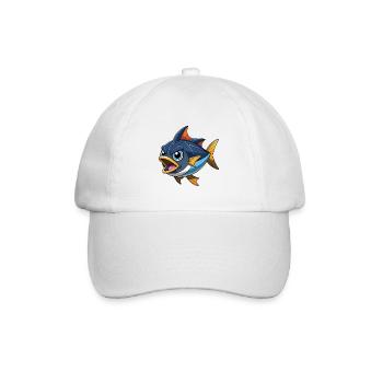 SCHWARZFLOSSEN-THUNFISCHVOGEL - Baseballkappe - Weiß/Weiß - Vorne