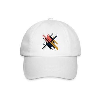 ABSTRAKTE KUNST - Baseballkappe - Weiß/Weiß - Vorne