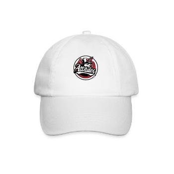 Baseball-Mütze Schwein mit schlechter Laune - Baseballkappe - Weiß/Weiß - Vorne