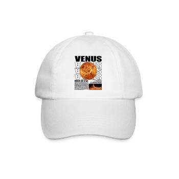 Venus Planet Weltraum Kosmologie Astrophysik - Baseballkappe - Weiß/Weiß - Vorne