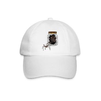 Halloween Spinnen Spinnentiere Spinne Phobie - Baseballkappe - Weiß/Weiß - Vorne