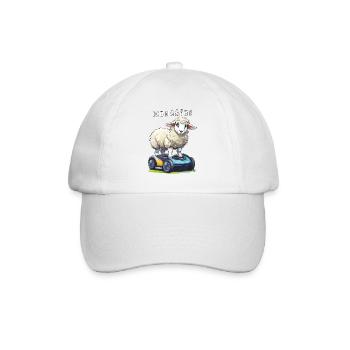 SCHAF MÄHROBOTER ICH MÄÄÄHE - Baseballkappe - Weiß/Weiß - Vorne