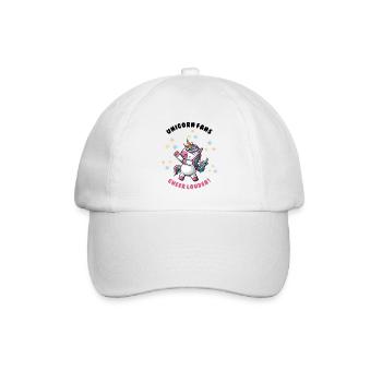 Einhorn-Fans jubeln lauter - Baseballkappe - Weiß/Weiß - Vorne