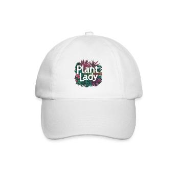 PFLANZEN-LADY - Baseballkappe - Weiß/Weiß - Vorne