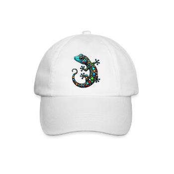 Gecko - Baseballkappe - Weiß/Weiß - Vorne