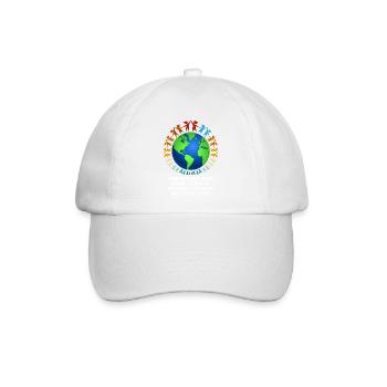 Schönes "gegen Rassismus" Refugees Welcome - Baseballkappe - Weiß/Weiß - Vorne