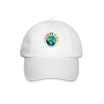 Schönes "gegen Rassismus" Refugees Welcome - Baseballkappe - Weiß/Weiß - Vorne
