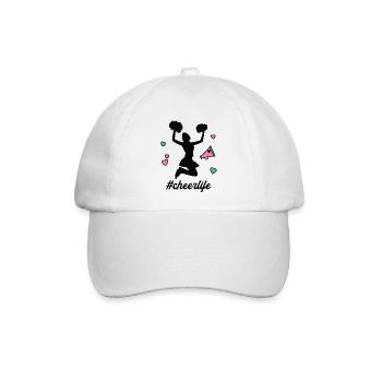 #Cheerlife Cheerleader Cheerleading Cheerleaderin - Baseballkappe - Weiß/Weiß - Vorne