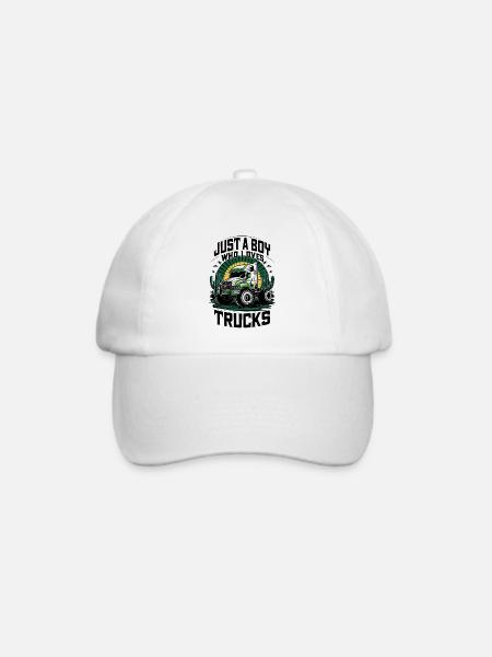 Liebe zu Trucks im Wüstenstil - Baseballkappe - Weiß/Weiß