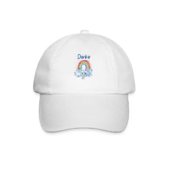 Danke für die Kunterbunte zeit - Baseballkappe - Weiß/Weiß - Vorne