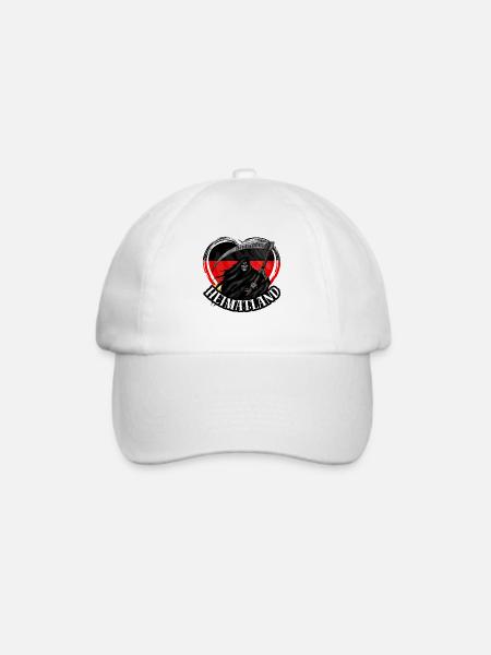 Deutschland, Heimatland, Patriotismus, Deutsch -2 - Baseballkappe - Weiß/Weiß