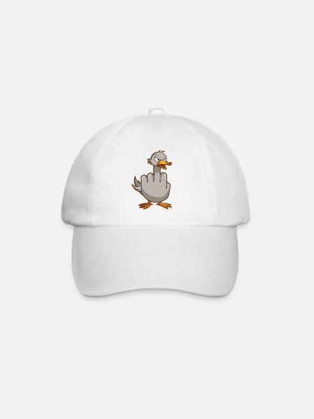 Ultimativ-lustiges Möwen Outfit! Perfekt und Nerds - Baseballkappe - Weiß/Weiß