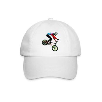 BMX Rennen Rennen - Baseballkappe - Weiß/Weiß - Vorne