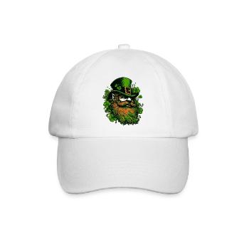 Leprechaun Irland - Baseballkappe - Weiß/Weiß - Vorne
