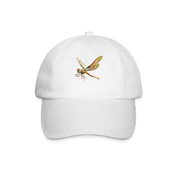 Libelle Dragonfly Bunte Flügel Süße Libellen - Baseballkappe - Weiß/Weiß - Vorne