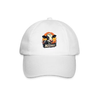 Kühe Muh Kuh Moo Rindvieh Milchkuh Milchbauer - Baseballkappe - Weiß/Weiß - Vorne