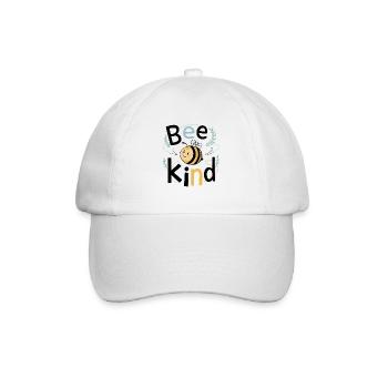 Bee Kind Biene Bienchen - Baseballkappe - Weiß/Weiß - Vorne