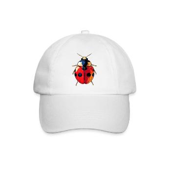 Marienkäfer Ladybug Insekten Bunt Süße Marienkäfer - Baseballkappe - Weiß/Weiß - Vorne