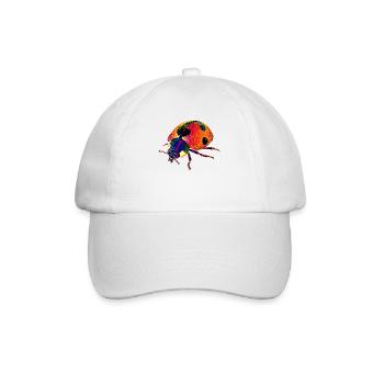 Marienkäfer Ladybug Insekten Bunt Süße Marienkäfer - Baseballkappe - Weiß/Weiß - Vorne