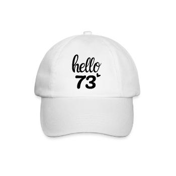 Hallo 73 - Baseballkappe - Weiß/Weiß - Vorne