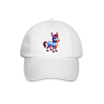 Esel-Maultier - Baseballkappe - Weiß/Weiß - Vorne