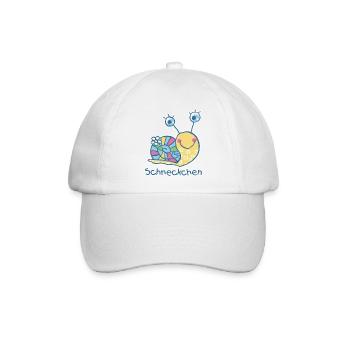 Schneckchen - Baseballkappe - Weiß/Weiß - Vorne