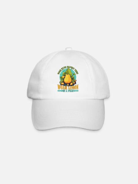 Woah We're Halfway There, Woah Lemon On A Pear 9 - Baseballkappe - Weiß/Weiß