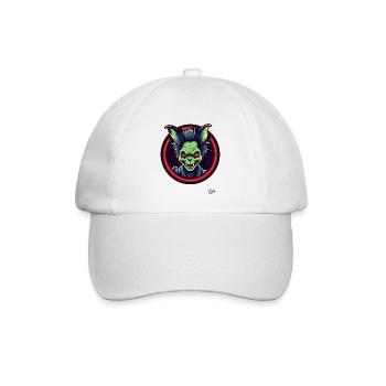 Kleiner frecher Kobold - Baseballkappe - Weiß/Weiß - Vorne
