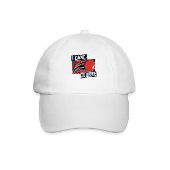 Ich bin zum Spiel Prisonball gekommen Teamplayer Völkerball - Baseballkappe - Weiß/Weiß - Vorne