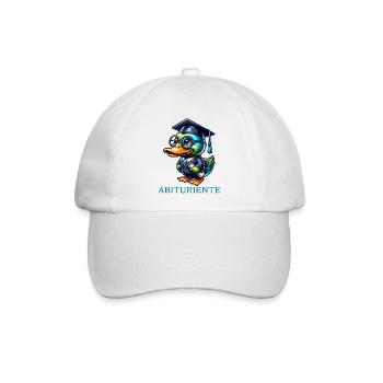Abituriente Abi Motto - Baseballkappe - Weiß/Weiß - Vorne