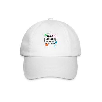 Latein Lehrerin in Aktion Lateinlehrerin Latinist - Baseballkappe - Weiß/Weiß - Vorne