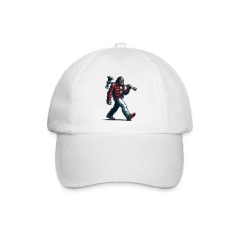 Holzfäller Forstwirt Bigfoot - Baseballkappe - Weiß/Weiß - Vorne