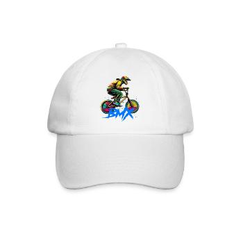 BMX Rad - Baseballkappe - Weiß/Weiß - Vorne